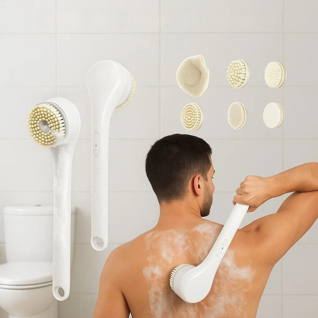 La Brosse Électrique de Douche 360° – Votre Alliée pour une Peau Éclatante et une Hygiène Parfaite !