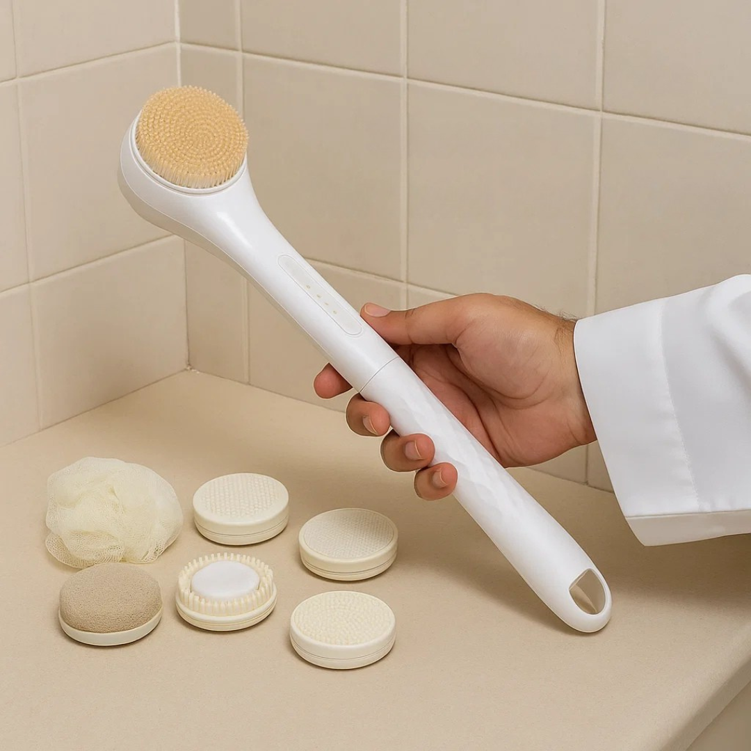 La Brosse Électrique de Douche 360° – Votre Alliée pour une Peau Éclatante et une Hygiène Parfaite !