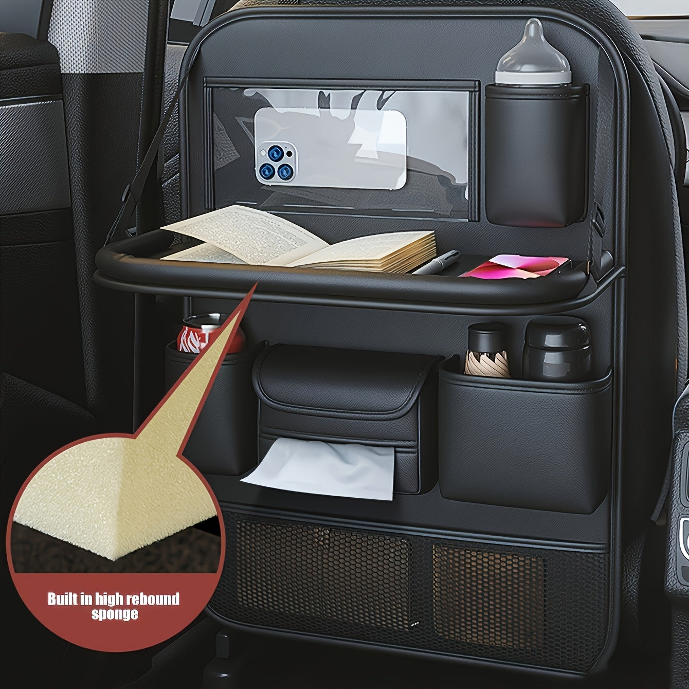Organiseur de siège arrière VIP – Le luxe et l’ordre dans votre voiture