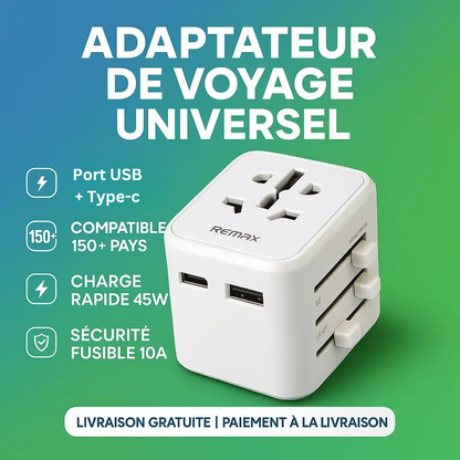 L’Adaptateur Universel – Votre Compagnon Électrique Ultime pour le Monde Entier !