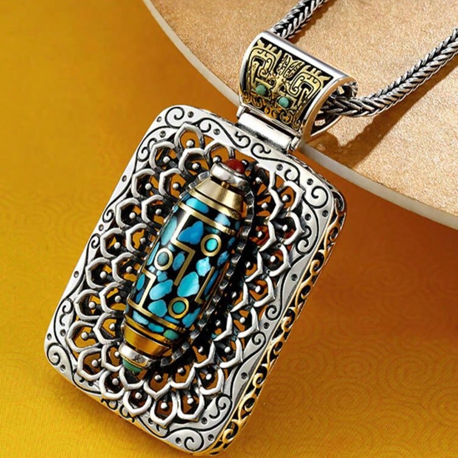 Collier Tibétain pour Homme – Affirme Ton Style avec Élégance