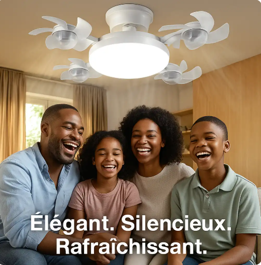 2-en-1 Élégance & Confort – Éclairez et rafraîchissez votre maison avec intelligence