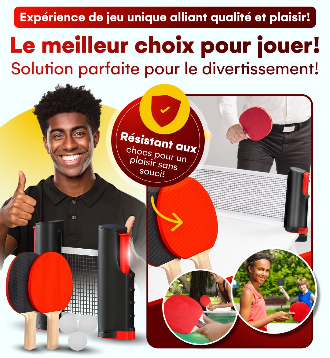 🏓 Le Kit de Ping-Pong Tout-en-Un pour des Moments de Plaisir Inoubliables !