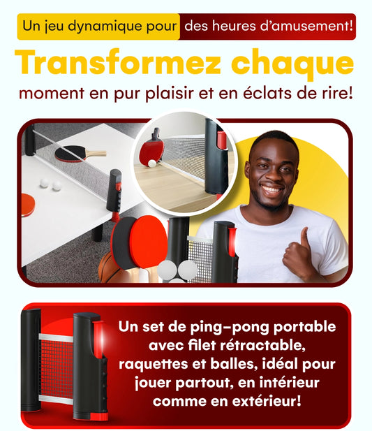 🏓 Le Kit de Ping-Pong Tout-en-Un pour des Moments de Plaisir Inoubliables !