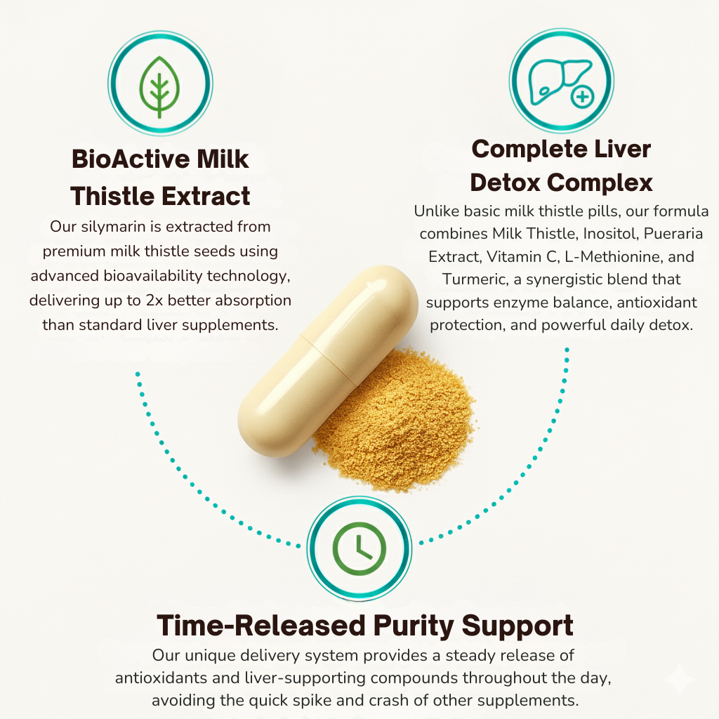 OXYFUEL Milk Thistle Liver Detox & Colon Cleanse