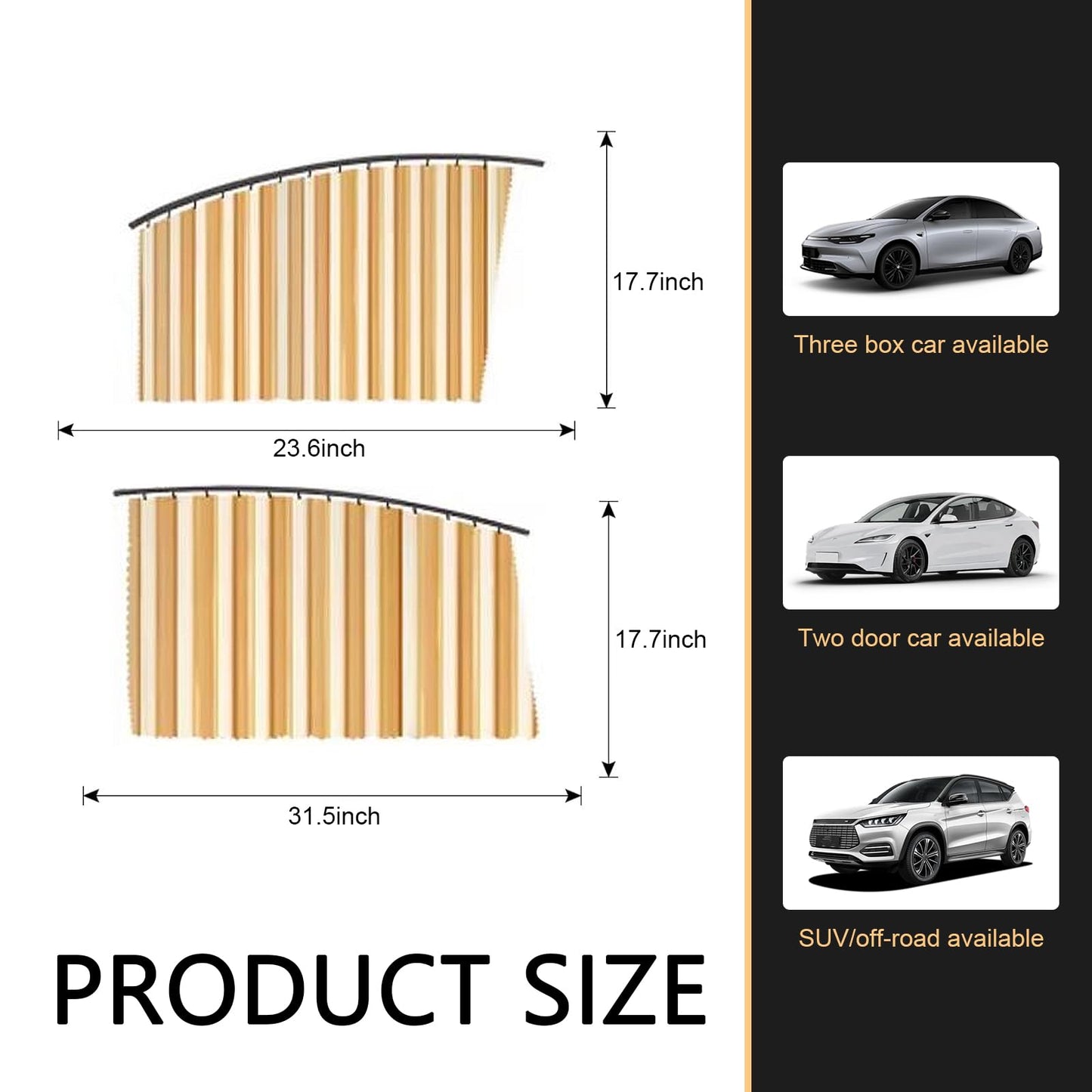 Rideaux Magnétiques Auto Premium – Fraîcheur, Intimité et Élégance pour Votre Voiture