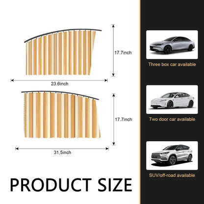 Rideaux Magnétiques Auto Premium – Fraîcheur, Intimité et Élégance pour Votre Voiture