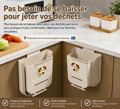Poubelle Suspendue Pliable — Gagnez de la place, cuisine propre
