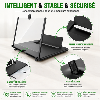Amplificateur d'Écran pour Téléphone — Le Grand Cinéma dans Votre Poche !