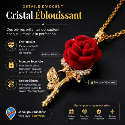 Le collier rose qui attire tous les regards à Kinshasa