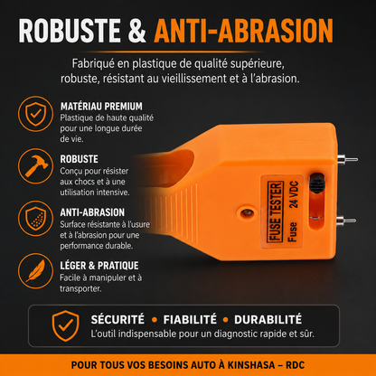 Testeur de fusible auto — Détection instantanée des pannes