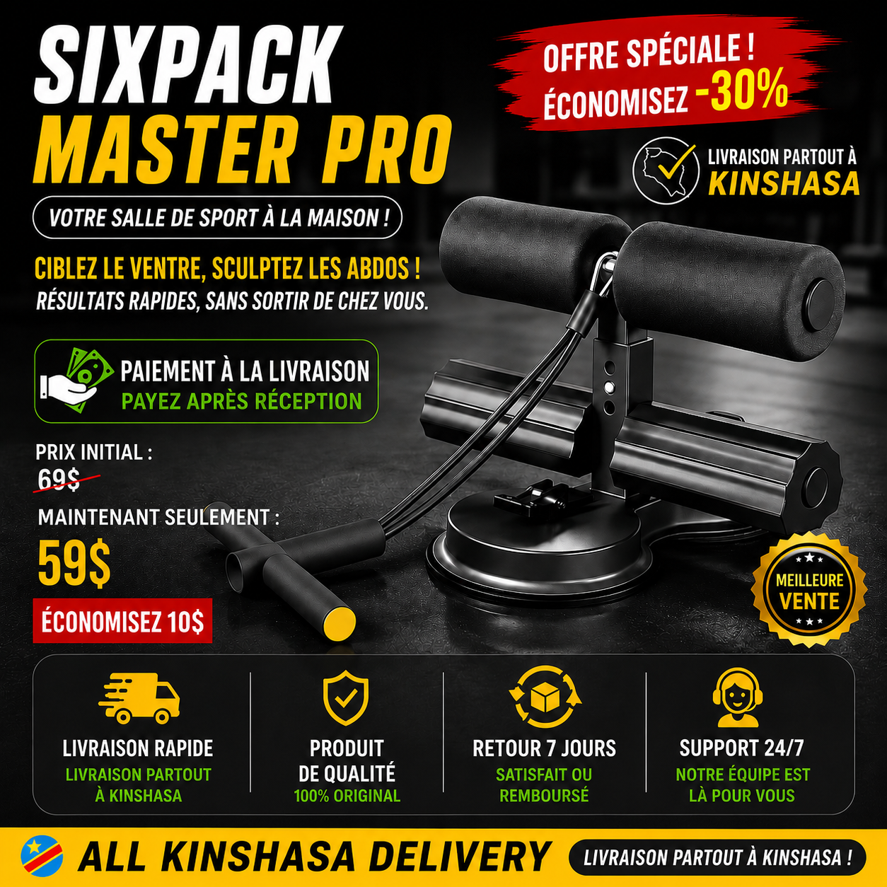SixPack Master – Le secret ultime pour transformer ton corps sans quitter la maison !
