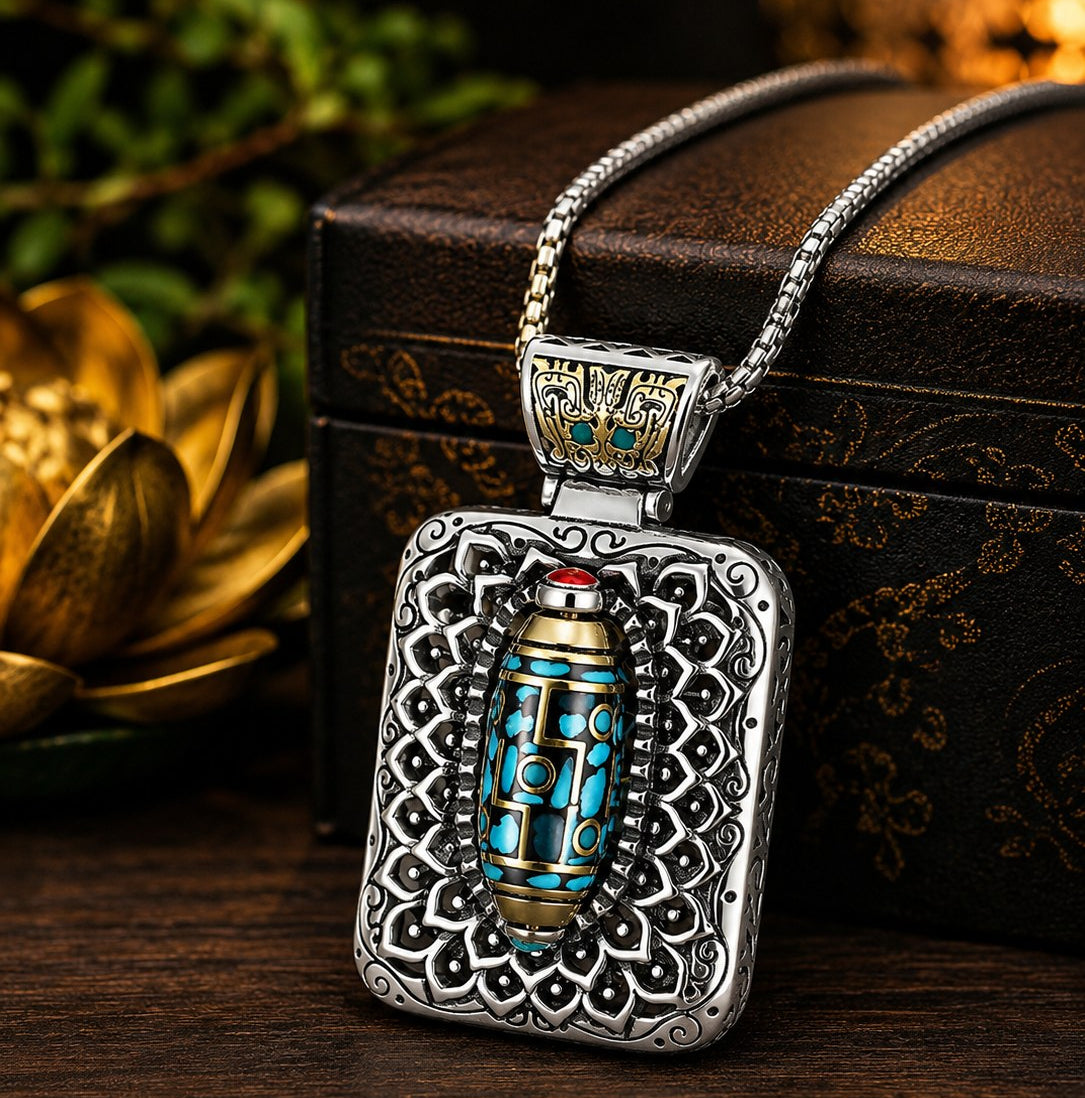 Collier Tibétain pour Homme – Affirme Ton Style avec Élégance